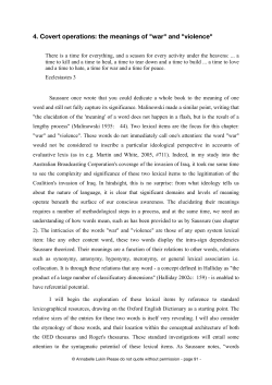 4. Covert operations: the meanings of "war" and