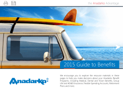 2015 Guide to Benefits