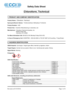 Chloroform, Technical