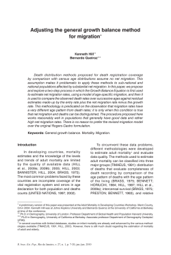 Adjusting the general growth balance method for migration*