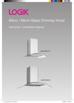 60cm / 90cm Glass Chimney Hood
