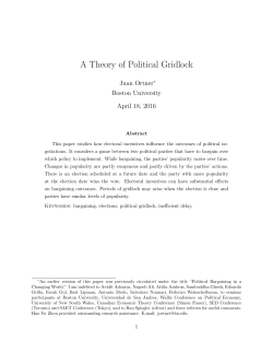 A Theory of Political Gridlock