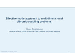 Effective-mode approach to multidimensional vibronic