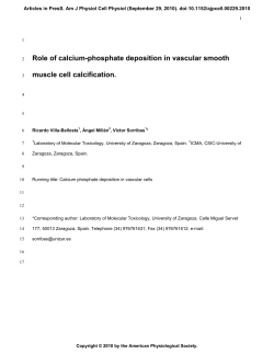 Role of calcium-phosphate deposition in vascular smooth muscle