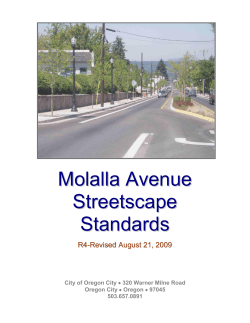 Molalla Avenue Streetscape Standards