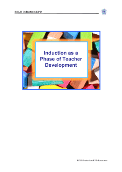 Induction as a Phase of Teacher Development
