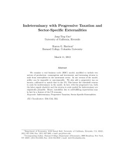 Indeterminacy with Progressive Taxation and Sector
