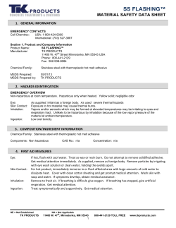 Safety - TK Products