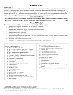 Code of Chivalry The Code of Chivalry 2