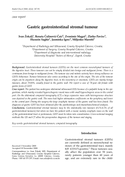 Gastric gastrointestinal stromal tumour (, 287 kB)
