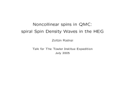 Noncollinear spins in QMC: spiral Spin Density Waves in the HEG