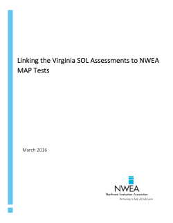 Linking the Virginia SOL Assessments to NWEA MAP Tests