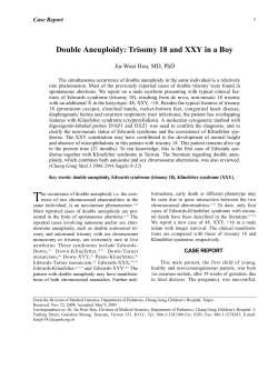 Double Aneuploidy: Trisomy 18 and XXY in a Boy