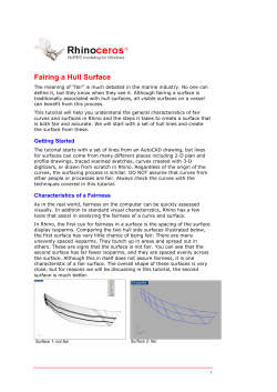 Fairing a Hull Surface