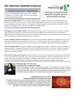 art heritage training schedule - Connect.D51Schools.org
