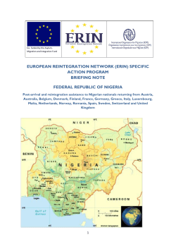 Briefing note Nigeria