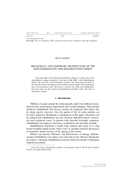 MECHANICAL AND HARDWARE ARCHITECTURE OF