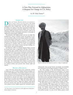 A New Way Forward in Afghanistan: A Request for Change in U.S.