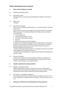 Alkaline phosphatase (serum, plasma)