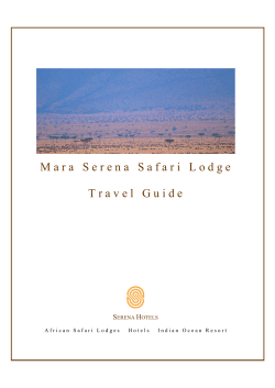 The Mara Serena Safari Lodge Travel Guide