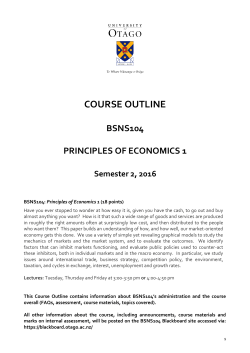 ECON 101 introduces the analysis of the market economy (including