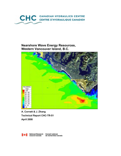 Nearshore Wave Energy Resources, Western Vancouver Island, B.C.