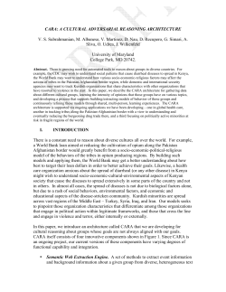 CARA: A CULTURAL ADVERSARIAL