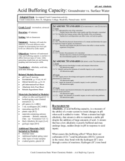 Acid Buffering Capacity