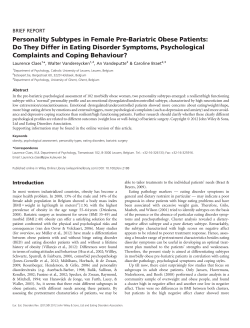 Do They Differ in Eating Disorder Symptoms