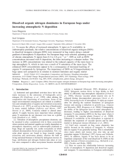Dissolved organic nitrogen dominates in European bogs under