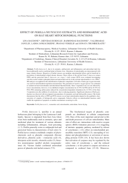 effect of perilla frutescens extracts and rosmarinic acid on rat heart