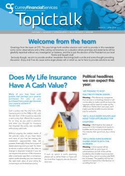 Topic Talk - Currey Financial Services