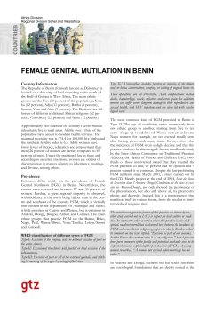 female genital mutilation in benin