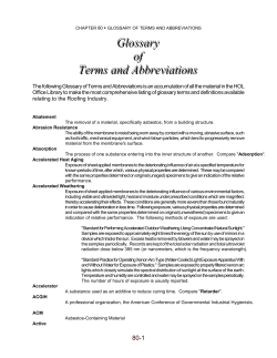 chapter c glossary of terms and abbreviations