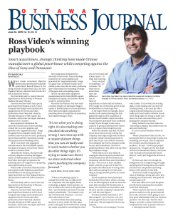 Ross Video`s winning playbook