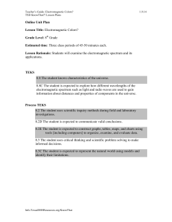 Teacher`s Guide Document