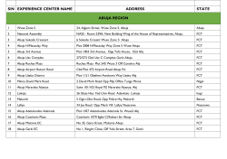 a list of all our locations