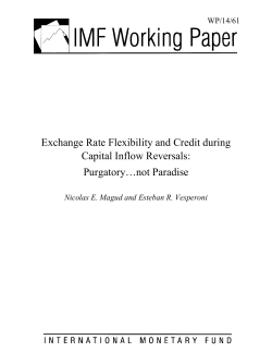 Exchange Rate Flexibility and Credit during Capital Inflow Reversals