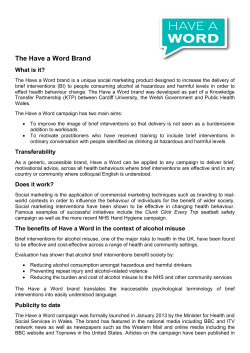 The Have a Word Brand