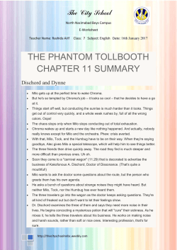 the phantom tollbooth chapter 11 summary - The City School