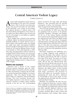 Fabrice Lehoucq, Central America`s Violent Legacy, Current History