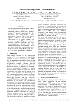 MWEs as Non-propositional Content Indicators