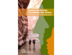 People Protecting Wilderness for People