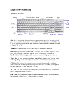 Keyboard Vocabulary