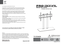 Manual for Extra Large Universal Television