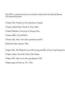 The Medical Costs of the Young and Old: A Forty