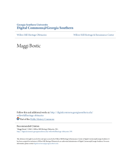 Maggi Bostic - Digital Commons@Georgia Southern