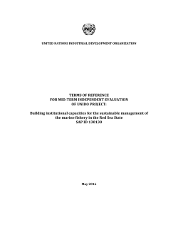 TERMS OF REFERENCE FOR MID-TERM INDEPENDENT