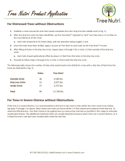 Tree Nutri Product Application for Distressed Trees without