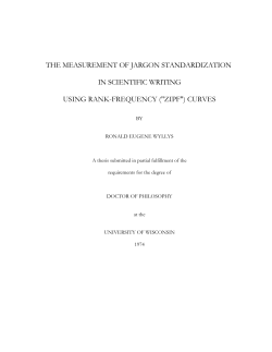 the measurement of jargon standardization